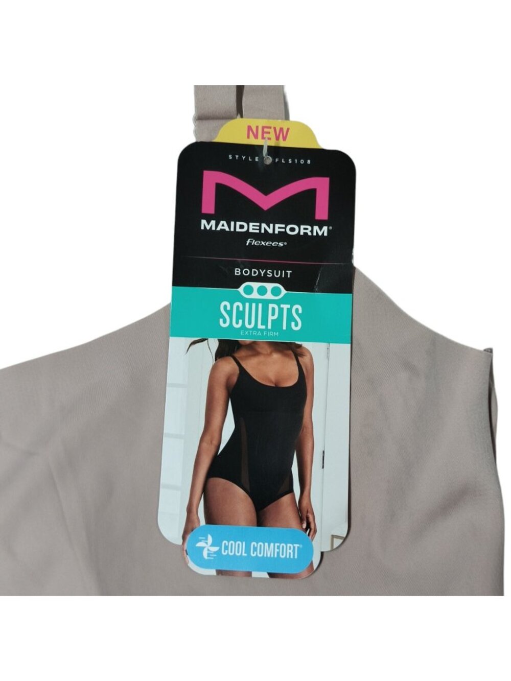NEW Maidenform Flexees Sculpts Bodysuit Extra Firm Body Shaper Women's Size XL